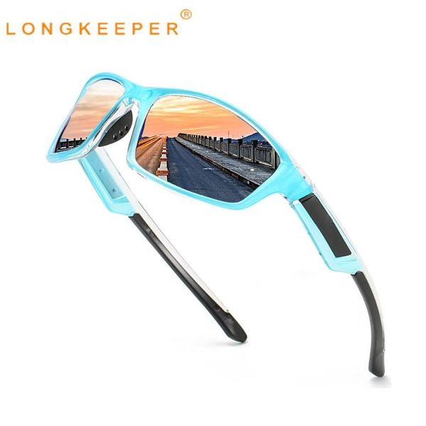 

LongKeeper New Fashion Polarized Sunglasses Men Women Clasic Oval Sun Glasses For Driving Sport Male Mirror Shades Goggle UV400, White;black