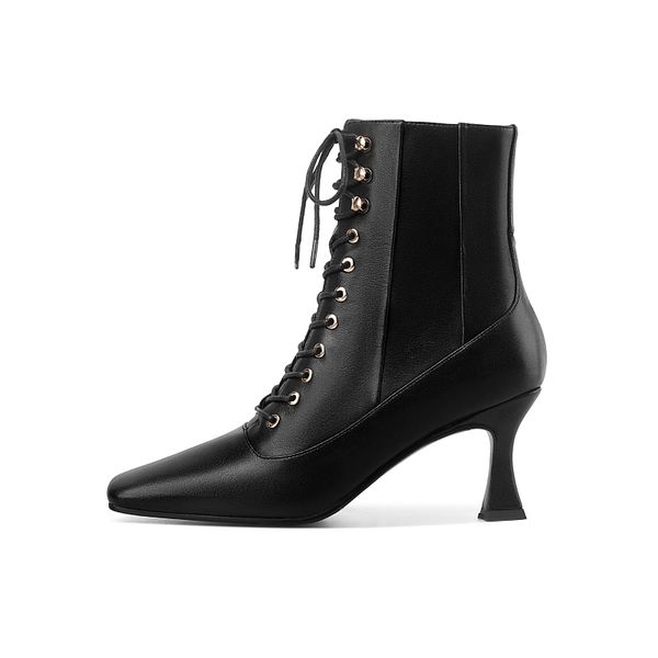 

women warm ankles microfiber plus size 22-26.5cm online length celebrity woman thin shoes high heels mending skinny boots oftq, Black