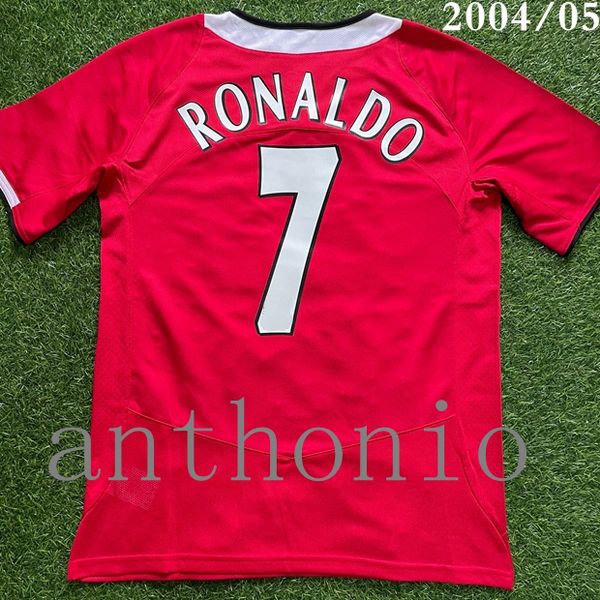 

2004/06 retro soccer jerseys vintage classic cantona 7 rooney 10 scholes 18 ferdinand 5 camisa 2005 football shirt camiseta futbol shirts ma, Black;yellow