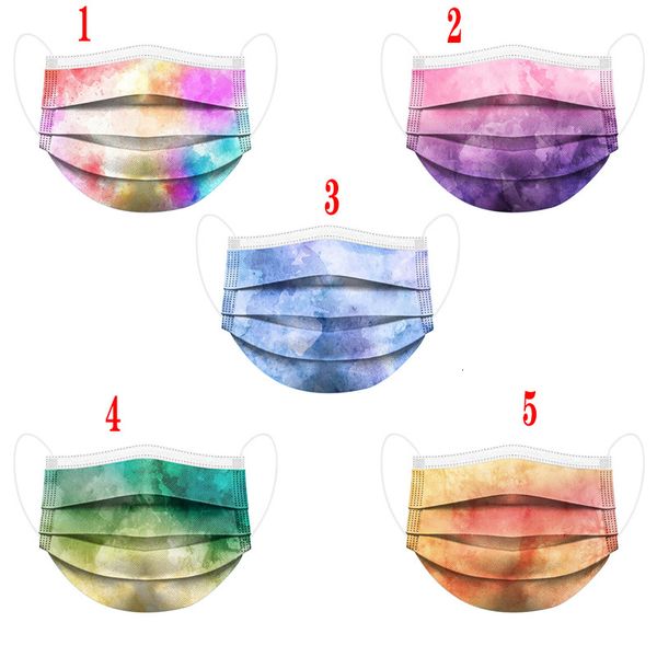 

uon2tu factory price in stock three-layer protective dust-proof breathable disposable printed fashionable gradient starry 3 n