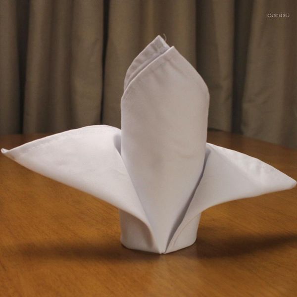 

curcya white table napkin for wedding parties square 100% cotton mokador serviette for l restaurant home 45x45cm1