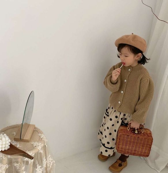

children's knitted cardigan autumn winter 2020 and girls throw sve sweater euhj, Blue