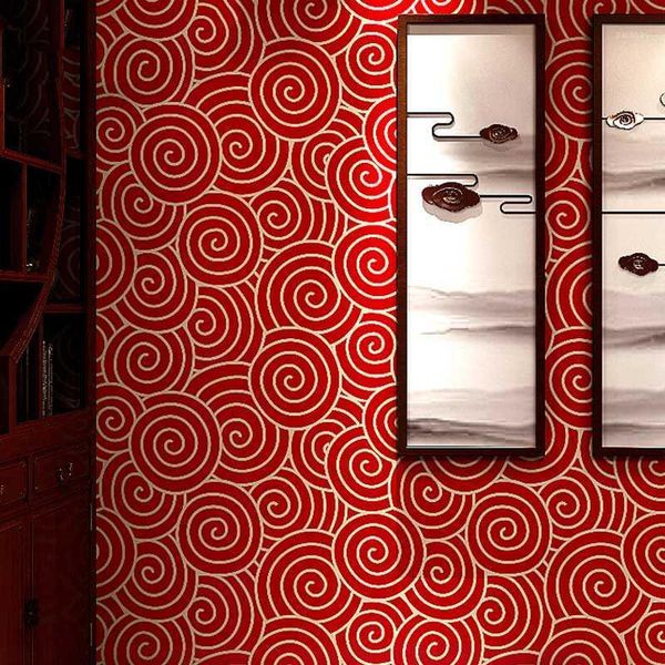 

wallpapers chinese style wallpaper classical zen restaurant xiangyun ceiling el wall paper1