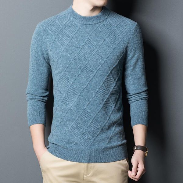 

men's sweaters 2021 pure cashmere sweater men 100% wool pullovers, White;black