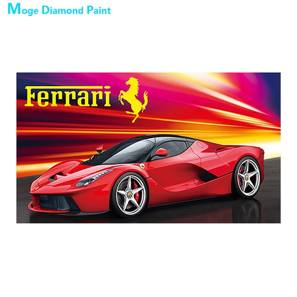 Sport Car Diamond Painting Cartoon Bambini Round Full Drill Nouveaute Mosaico fai da te Ricamo 5D Punto croce Home Decor 201112