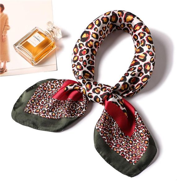 

шелковый квадратный шарф дизайнер печать женские шеи обертываются леопардовые фолмарты леди маленькие шали пашмина хиджаб шарфы 2020 новый s, Blue;gray