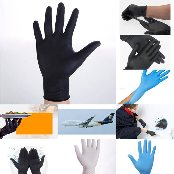 

powder us stock disposable limerence gloves nitrile in foodstuff chemical industry home blue no 1xhh