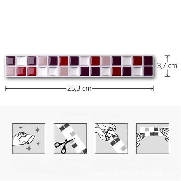 

home decoration 3d pet wall stickers paper wallpaper diy rustic effect self adhesive home decor sticker living room