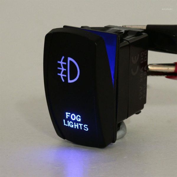 

1 set universal blue led fog light bar laser rocker switch wiring harness kit loom w/ 40a relay fuse for cars truck motorcycle1