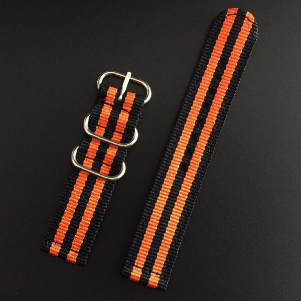 

mr neng brand для zulu 5 ring nylon nto ремешок 18 мм 20 мм 22 мм бассейна 24 мм для ремешка для часов g10 черный оранжевый зеленый wmtpqz, Black;brown