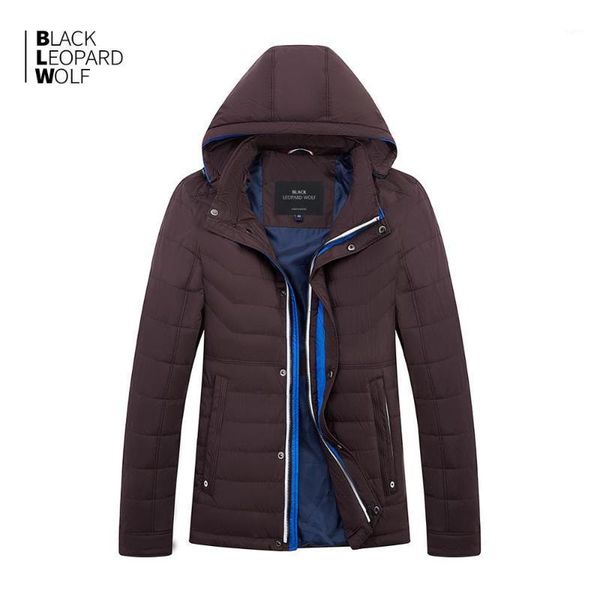 

blackleopardwolf 2020 new arrival spring jacket men thin cotton with a hood fashion style down jacket men for spring zc-c5621, Black