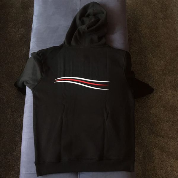 

mens hoodie sweater autumn spring style fashion jumpers for men women striped printed pullover hoodies 2020 sale, Black