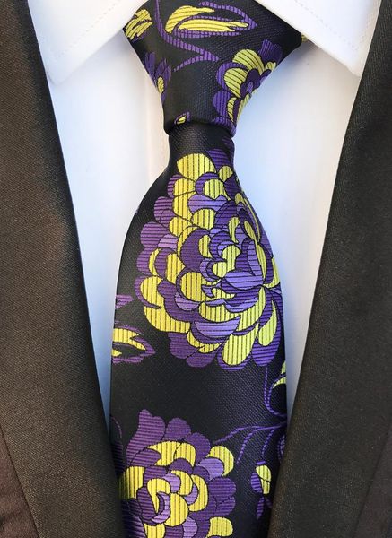 

bow ties 8cm men formal tie embroidery flowers woven necktie, Black;gray