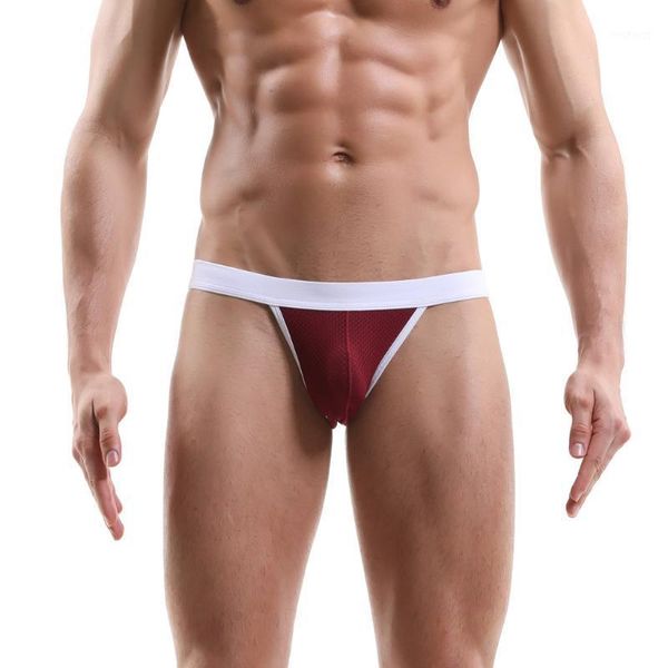 

men's underwear jockstrap fashion mesh men's underpants breathable comfort pants mens briefs ropa interior hombre1, Black;white