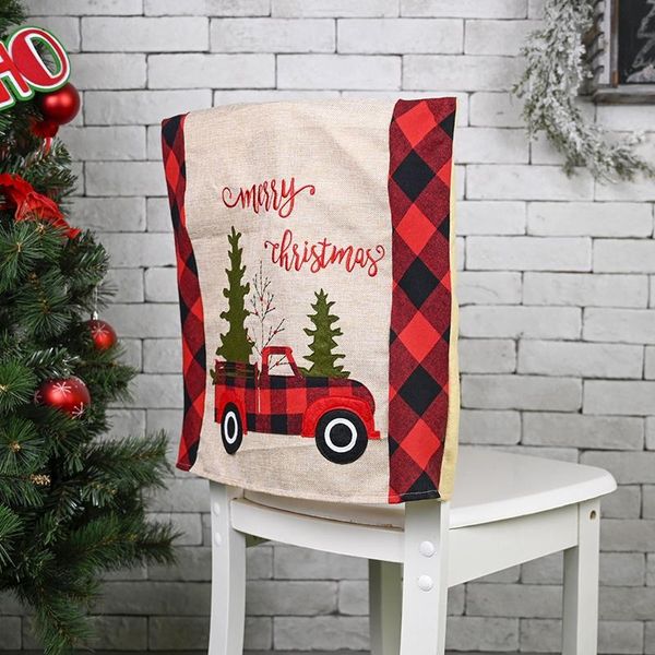 

lattice car christmas tree chairs cover cap dinner chair xmas cap dinner table hat chair lattice covers for home merry christmas wmttid