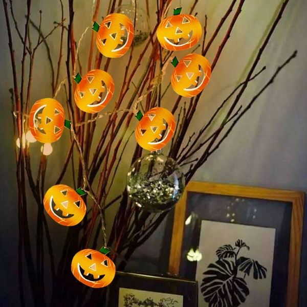 

2021 последняя 10led строка тыквы черепа висячие света для home light halloween party украшения поставки нового