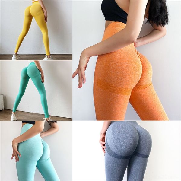 

zua new wear yoga pants solid high waist brown yoga pant for woman elastic waist string bandage long fitness sports home exercise women