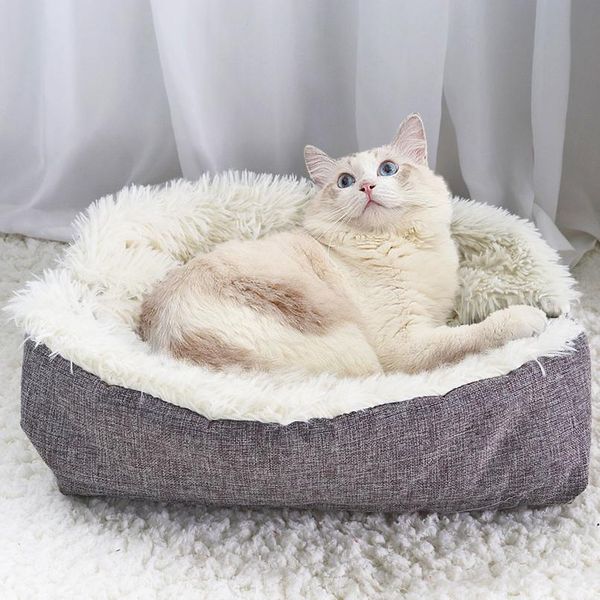 

warm cat bed house pet puppy cat sofa beds soft nest kennel winter dog cat cushion mat indoor cats products p bbybpn