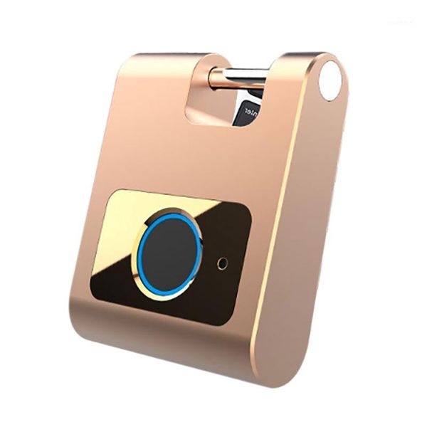 

new portable smartphone app bluetooth fingerprint padlock smart travel luggage drawer anti-theft lock smart electronic padlock1