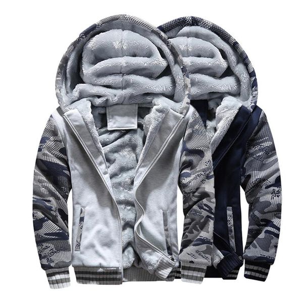 

mens winter coat warm fleece hood zipper jacket men clothing fashion gray outwear chaquetas hombre male overcoat erkek mont #10, Black