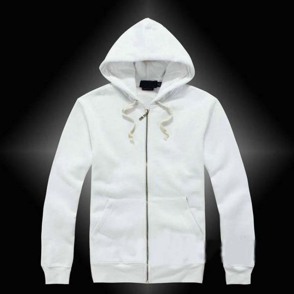 

classic men's cotton sweater new fleece men fashion hoodies jacket casual pony coat sport 2019 brand hoodie 100% mens thicker vvcnv, Black