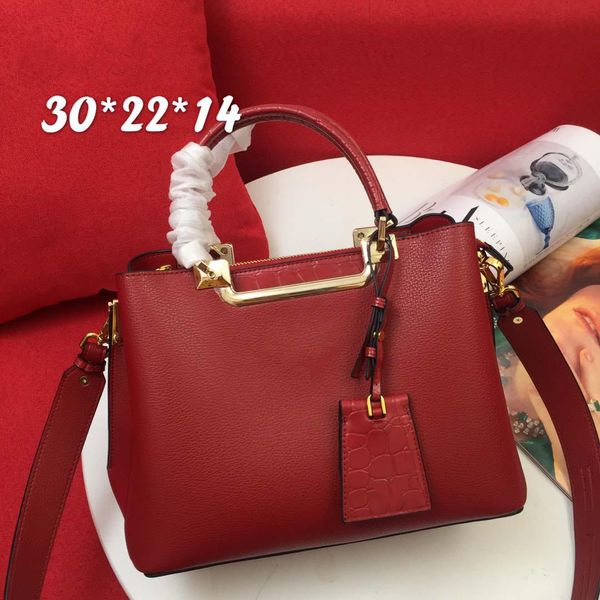

luxury hand fashion leather designer design handbag business bag handbag dress bag evening hand shoulder women 66152 rwxre, Red;black