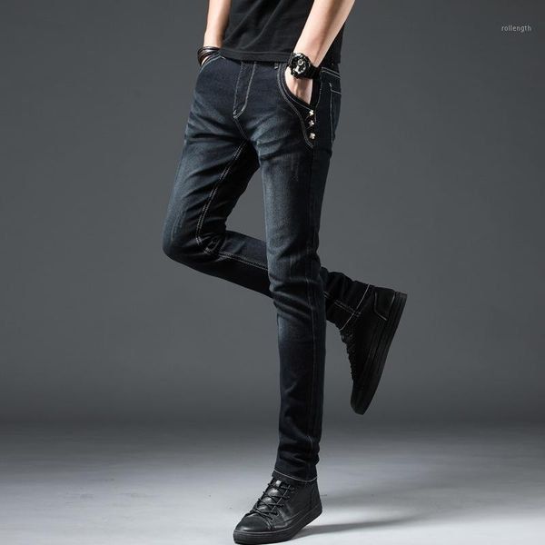 

2020 new men's casual all-match fashion jeans, Blue