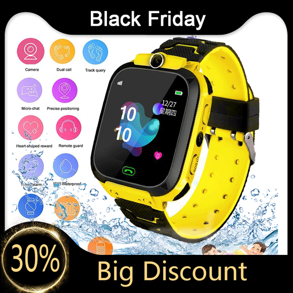 

2020 new kids smart call watch waterproof baby sos positioning sim card anti-lost smart watch children tracker smart clock call watch