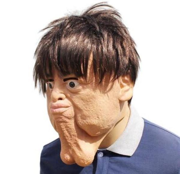 

halloween cosplay creative whimsy prop latex head mask