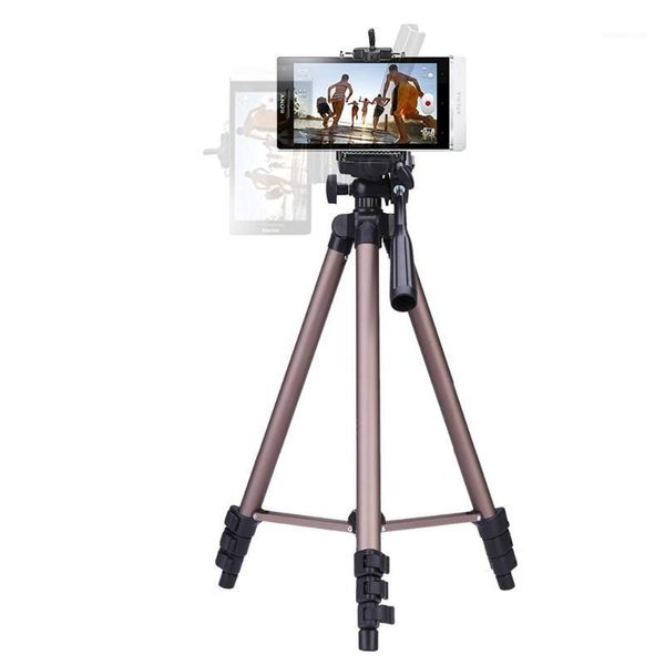 Alumínio Tripods Tripods SLR Câmera Micro fotografia única Tripé leve Tripé celular Selfie backet1