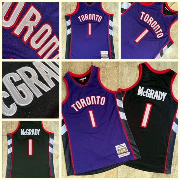 

мужчины торонто raptors tracy mcgrady mameraration system из fiyelly basketball tribersys, внимательно вышитая баскетбол джерси, Black;red