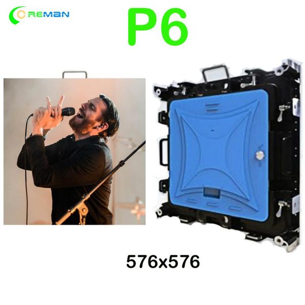 

pantalla led wateproof outdoor led cabinet p6 p6 stadium screen 576x576mm video show wall P5 P4 high brightness