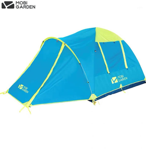 

tents and shelters mobi garden outdoor camping mountaineer windproof rainproof double deck three-season aluminum pole tent1