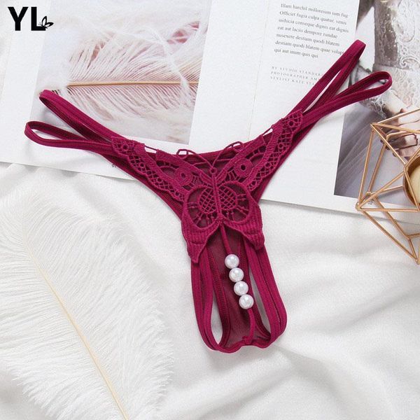 

women's underwear hollow out thongs panties lace seamless briefs lingerie women transparent temptation g-string erotic1, Black;pink
