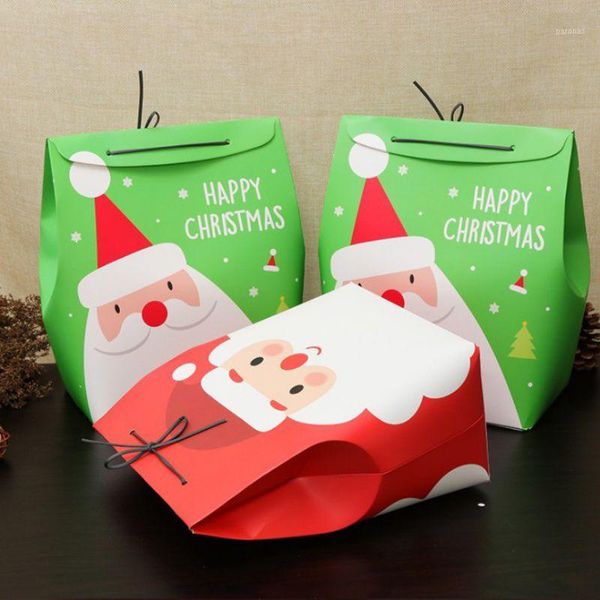 

gift wrap portable multi-function bear candy jar cookie apple box cute creative christmas festival decoration1