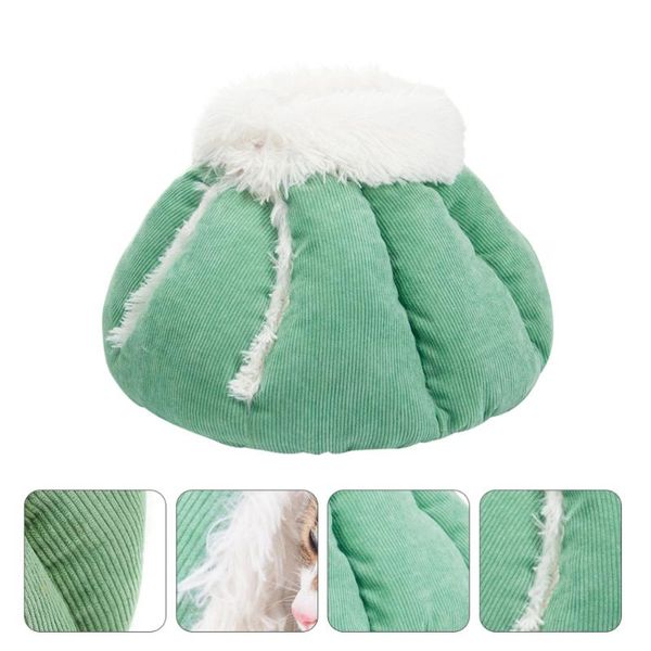 

cat beds & furniture 1pc semi-closed warm kennel soft dog bed creative pet keep home doghouse for travel