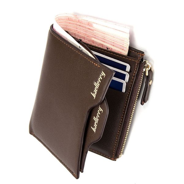 

new short zipper purses men card holder famous brand men's wallet bit coin wallets male multi-card purse, Red;black