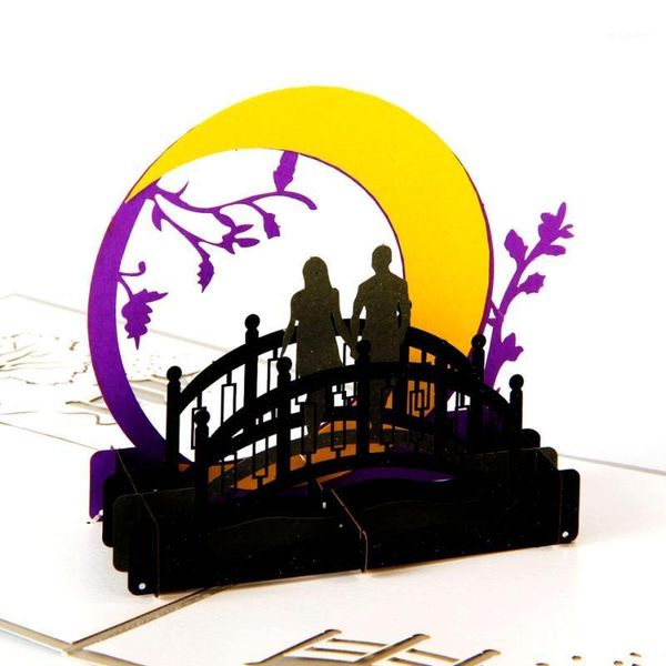 

greeting cards papercraft handmade 3d for valentines couple's happy anniversary happyness lover1