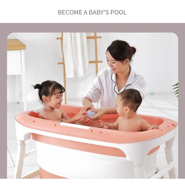 

bathing tubs & seats baby tub child bath barrel portable folding large length born bathtub