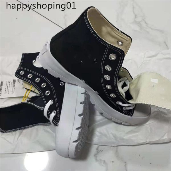 

2021 high-quality new chuck leather platform running shoes taylor 2021 canvas men and women fashion lightweight casual shoes, Black