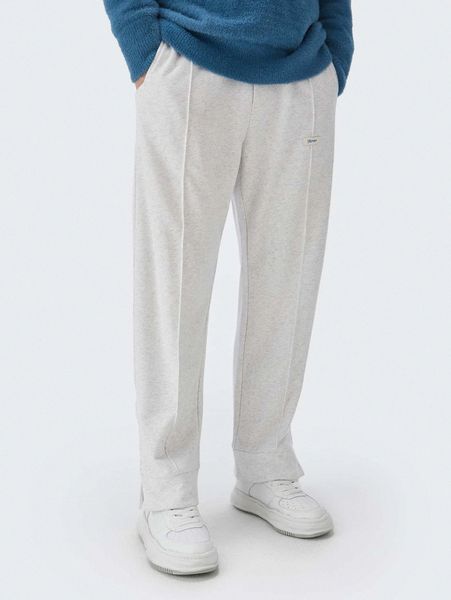 

men solid inverted seam sweatpants c89c#, Black