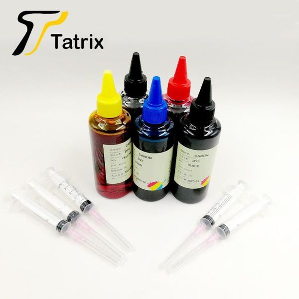 

ink refill kits tatrix canon series for cartridges , dye po desk/ all-in-one printer . 100ml per color1