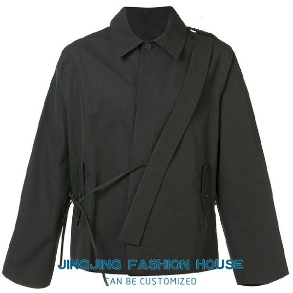 

2021 New S-6xl. Men's Casual Style Shirt Belts Back Splicing Designer 1SV9, Black