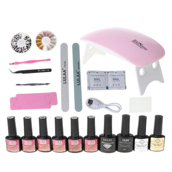 

nail set uv led lamp dryer nail gel polish kit manicure tools set electric