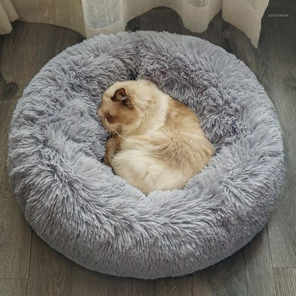 

cat beds & furniture super soft petbed litter kennel round pet winter warm sleeping bag portable plush supplies1