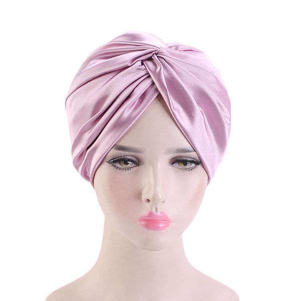 

night sleep hat durags women silky durag turban cap woman hair care head wrap girls shower hats salon makeup caps ladies beanie wholesale, Blue;gray