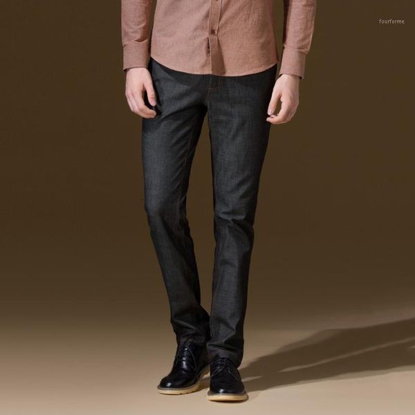 

dandy homme 100% cotton warm leisure man long pants slim rivet mid waisted fashion autumn winter young man pant new1, Black