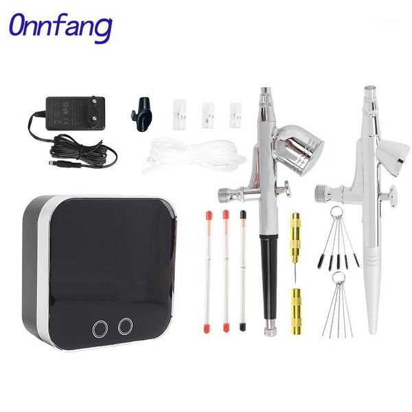 

onnfang airbrush compressor touch chrome plating machine air brush use for tattoo body paint tool art nail tool spray gun1