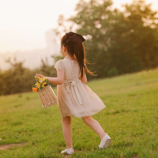 

2020 summer new wear, girl's children's day drs, princs's drs, Red;yellow