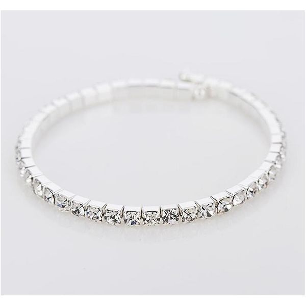 

new women's/girl's fashion sliver filled clear austrian crystal bracelets & ban sqctmt dh_seller2010, Black